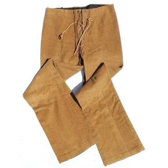 Vtg 1970s H.I.S. For Her High Waist Wide Leg Trousers Hippie Disco Pants - Picture 1 of 3